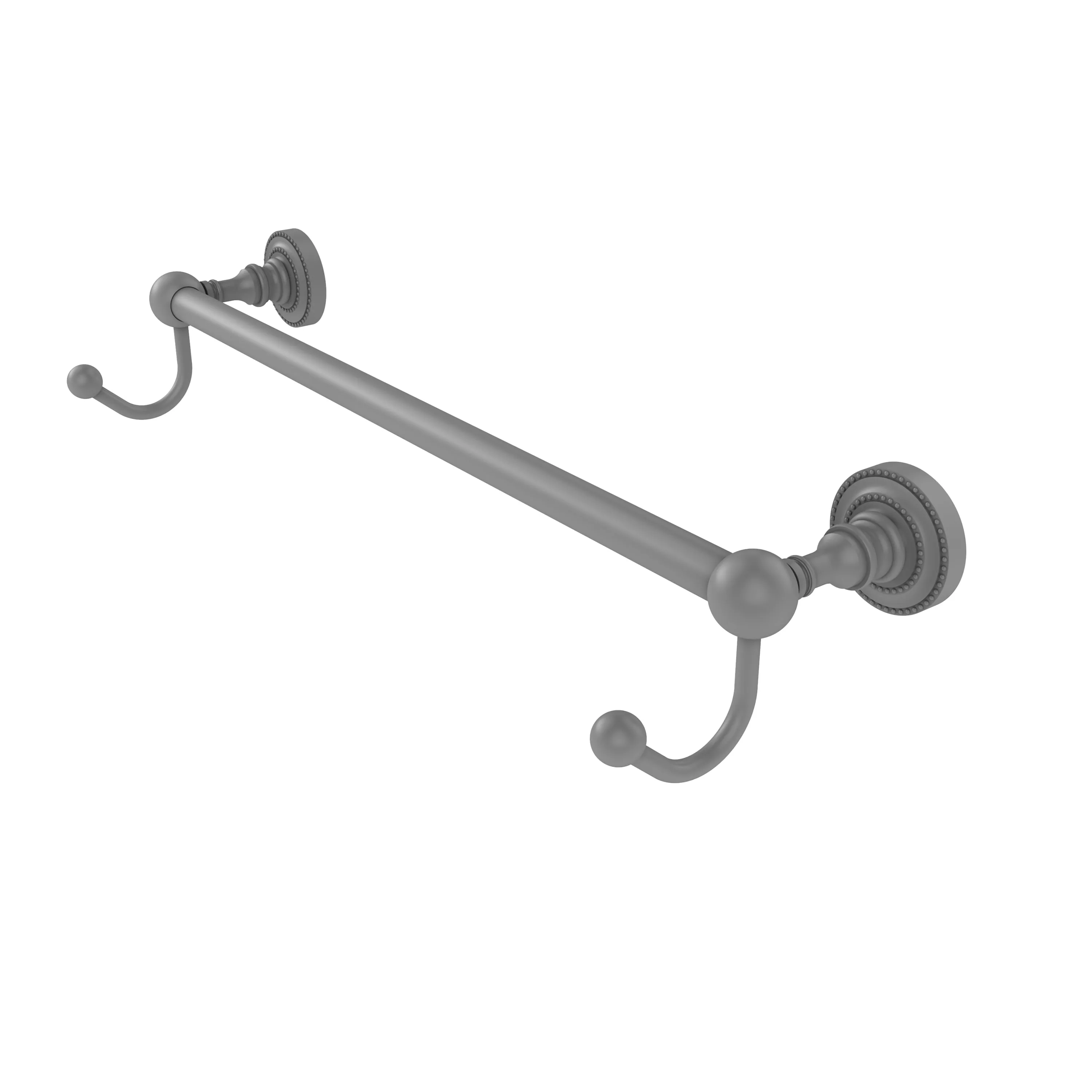 Allied Brass Dottingham Collection 36" Towel Bar with Integrated Hooks DT-41-36-HK-ABR