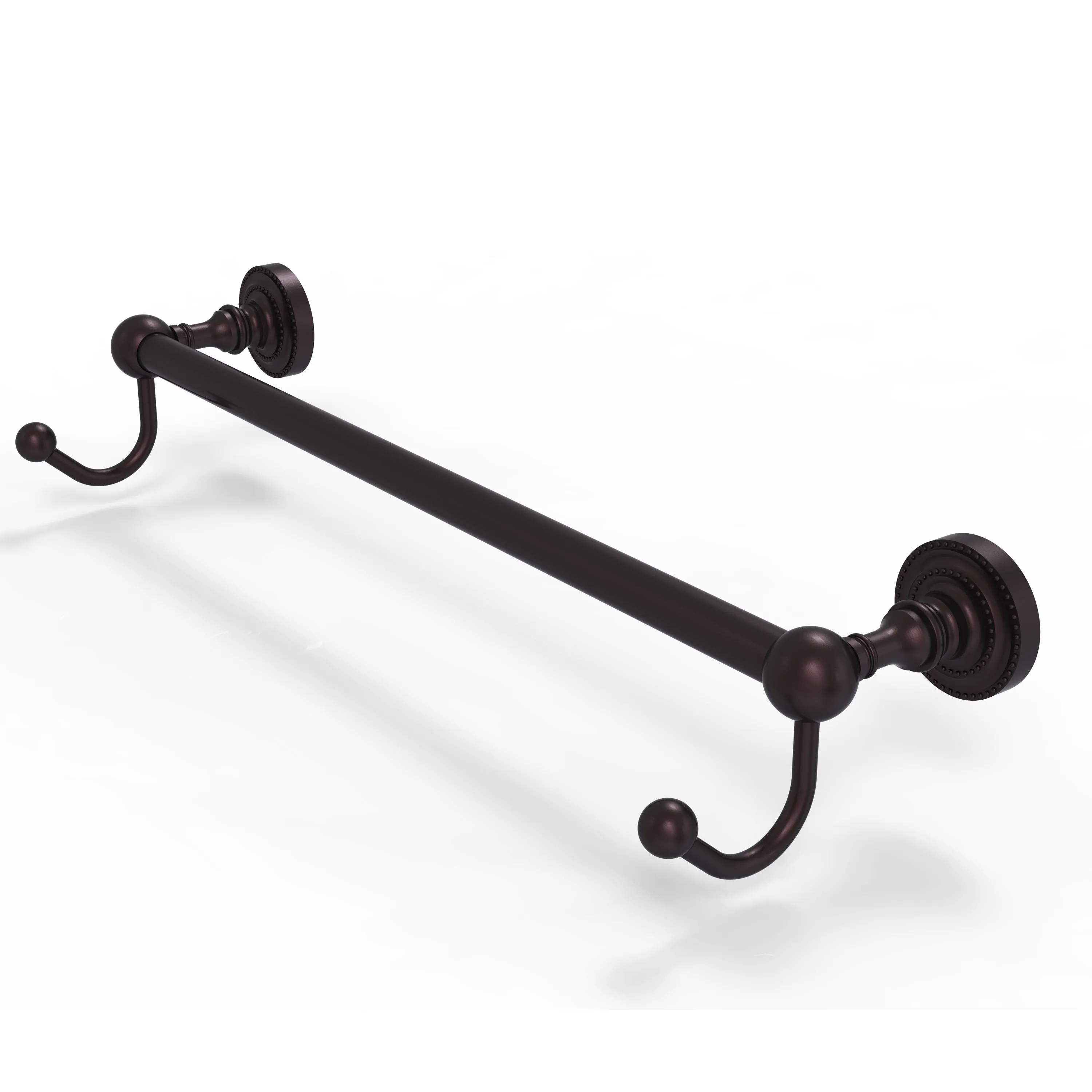 Allied Brass Dottingham Collection 36" Towel Bar with Integrated Hooks DT-41-36-HK-ABR