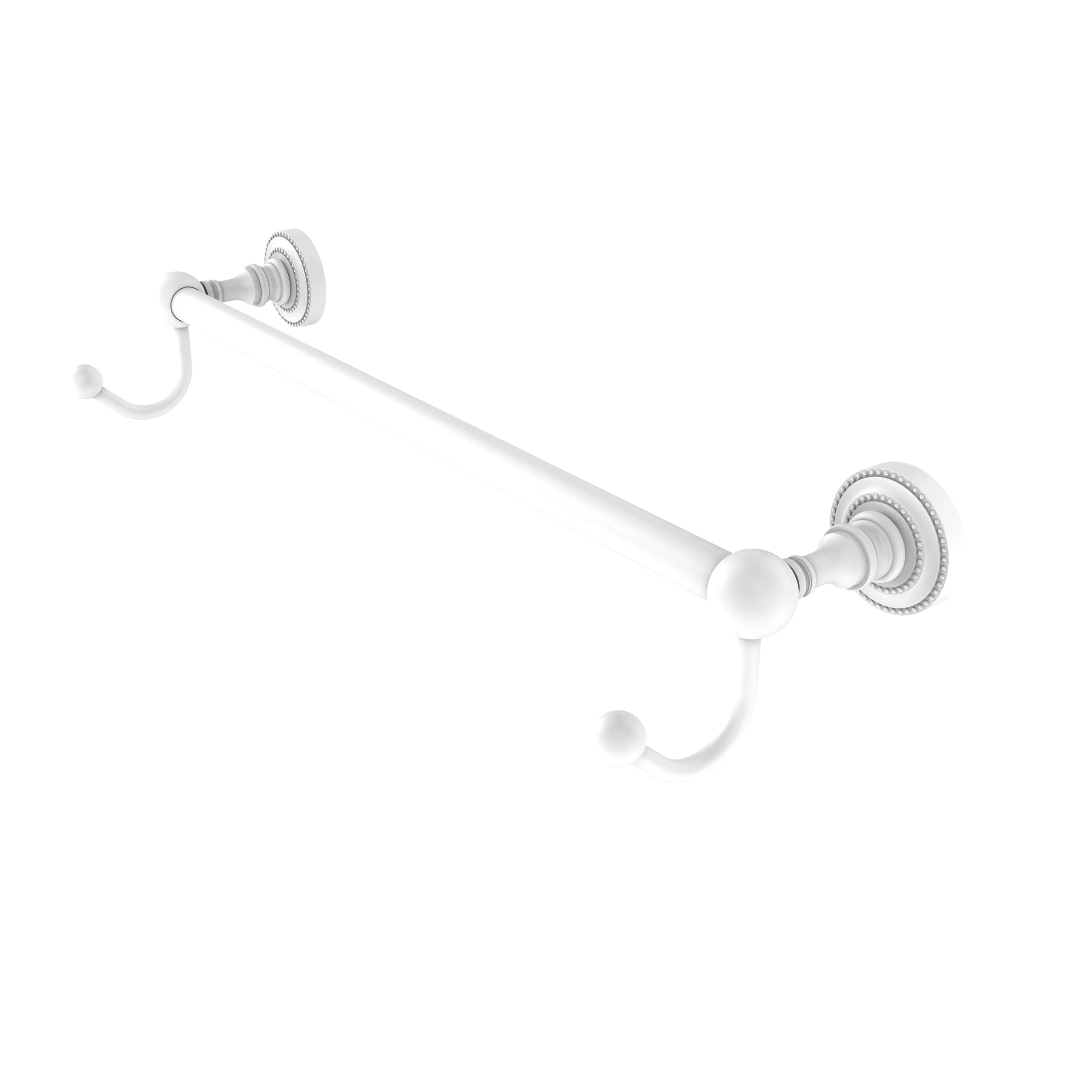 Allied Brass Dottingham Collection 36" Towel Bar with Integrated Hooks DT-41-36-HK-ABR