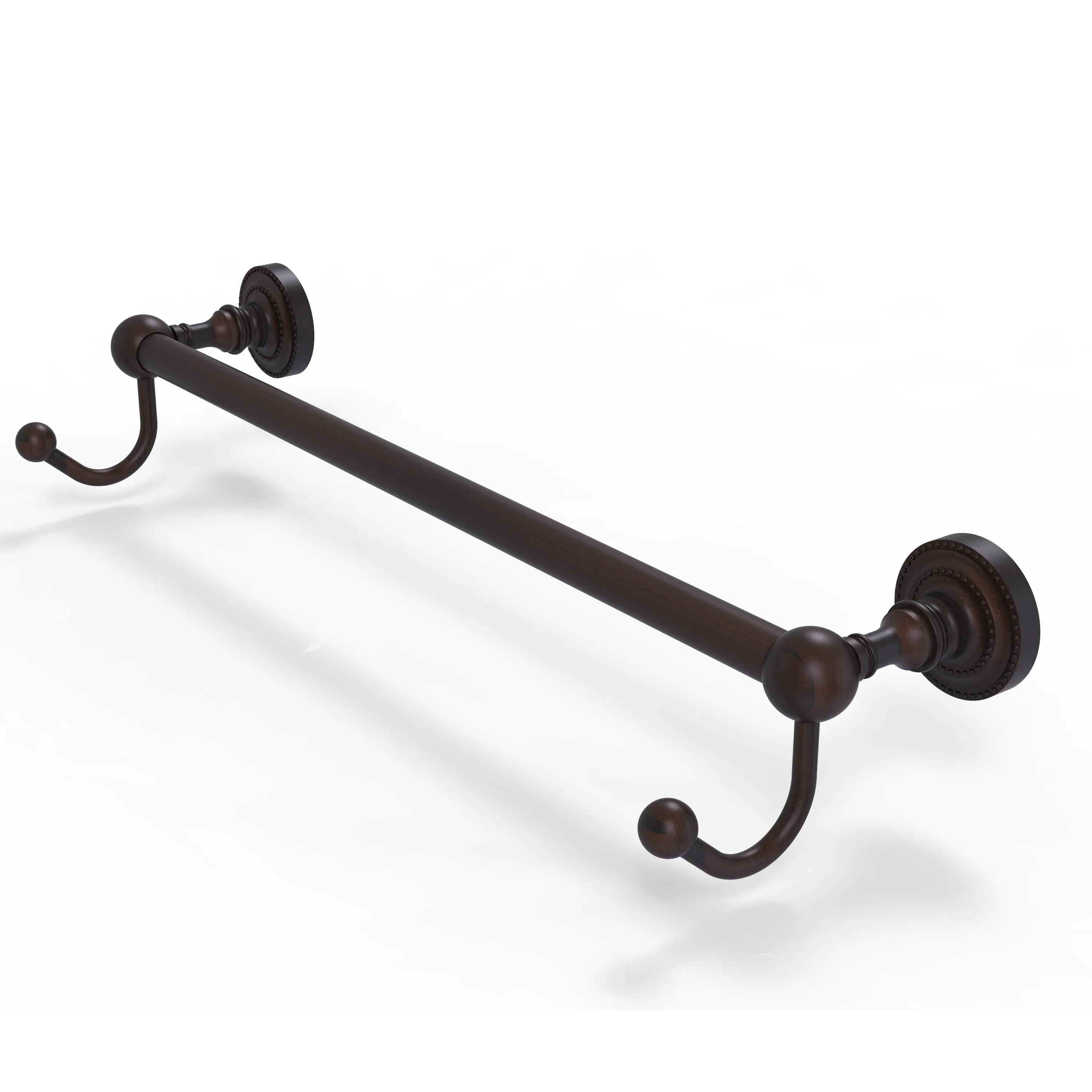 Allied Brass Dottingham Collection 36" Towel Bar with Integrated Hooks DT-41-36-HK-ABR