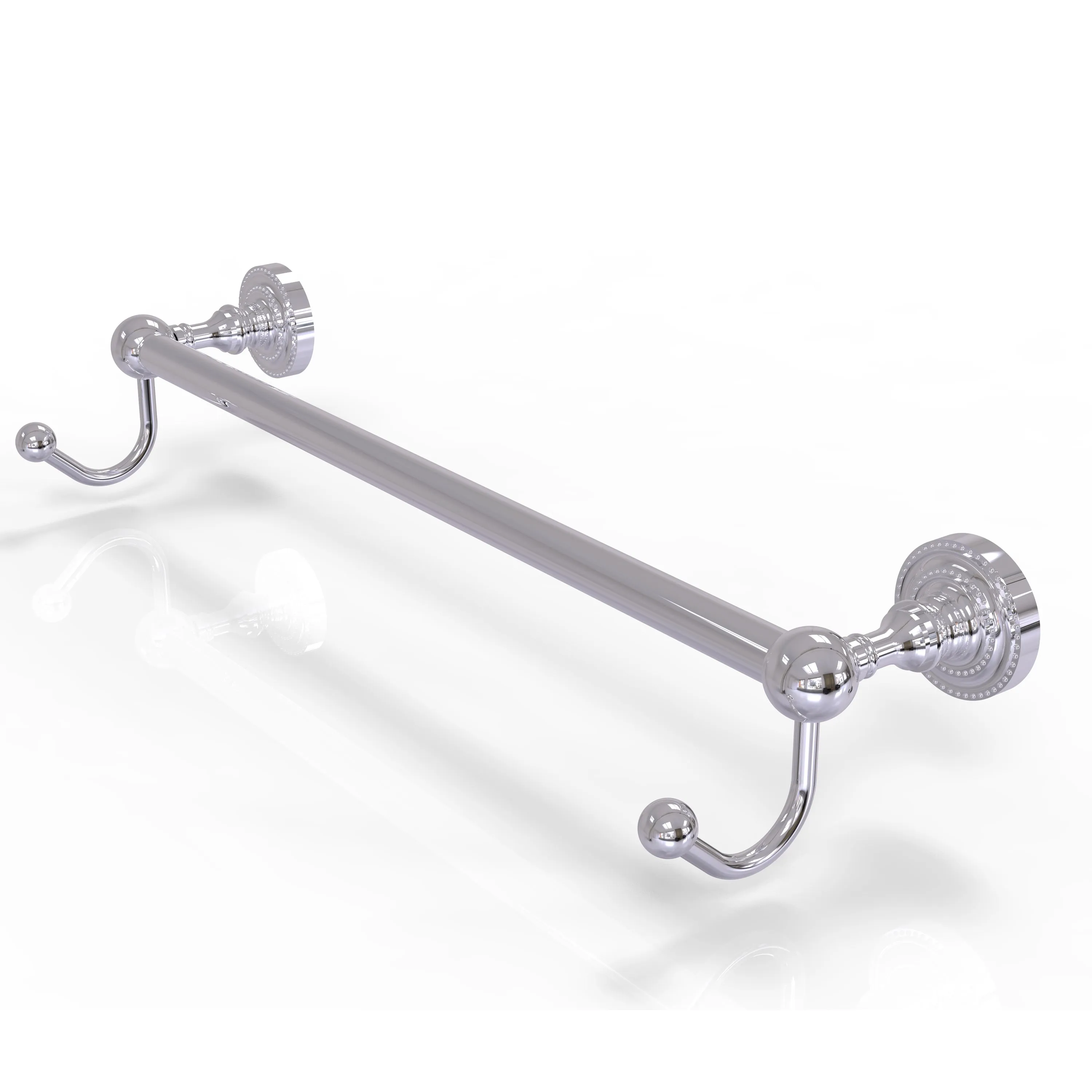 Allied Brass Dottingham Collection 36" Towel Bar with Integrated Hooks DT-41-36-HK-ABR
