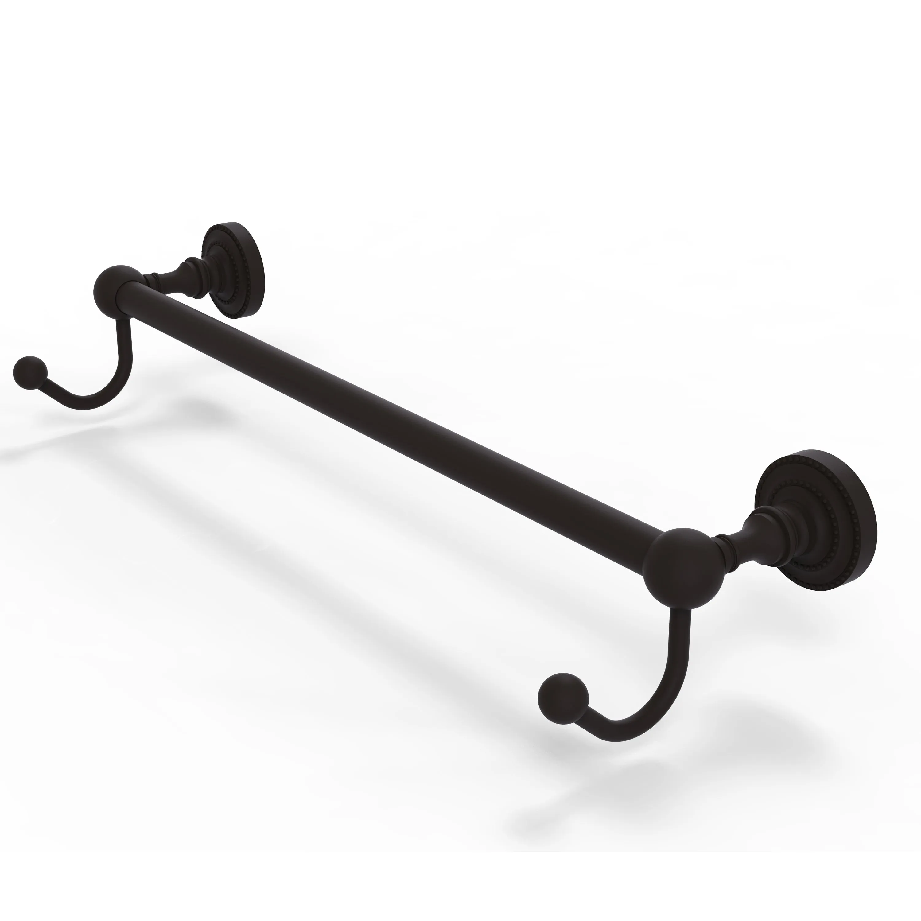 Allied Brass Dottingham Collection 36" Towel Bar with Integrated Hooks DT-41-36-HK-ABR