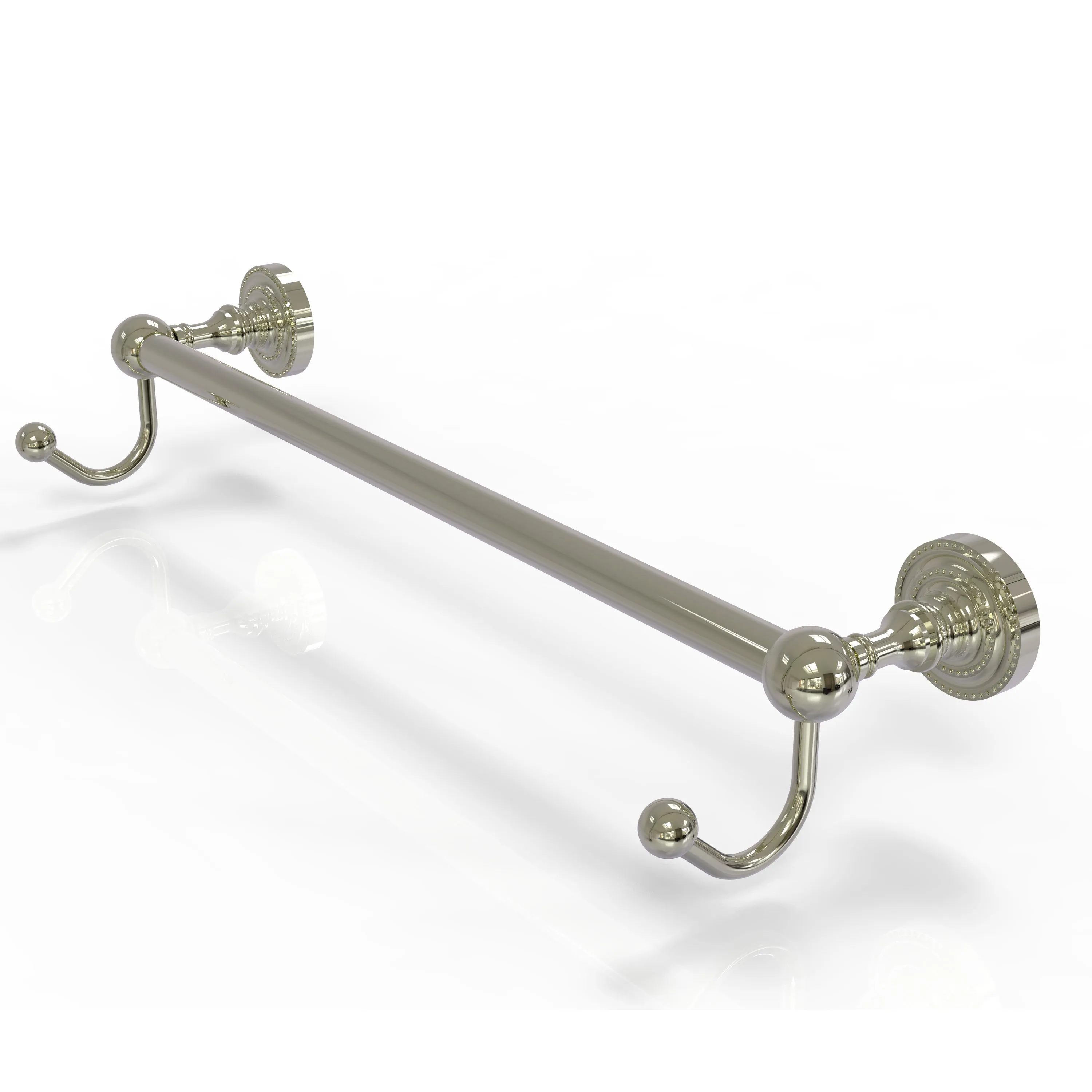Allied Brass Dottingham Collection 36" Towel Bar with Integrated Hooks DT-41-36-HK-ABR