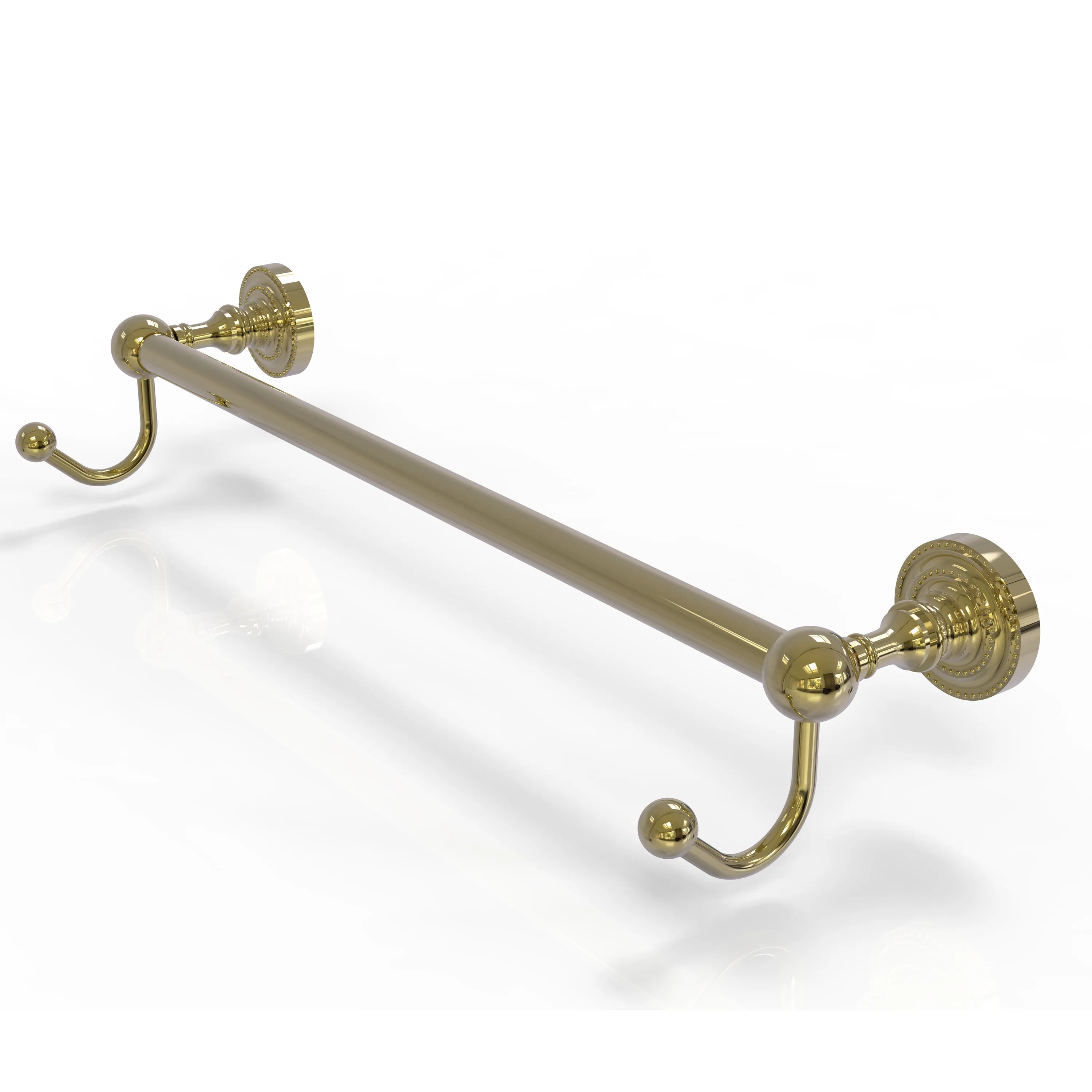 Allied Brass Dottingham Collection 36" Towel Bar with Integrated Hooks DT-41-36-HK-ABR