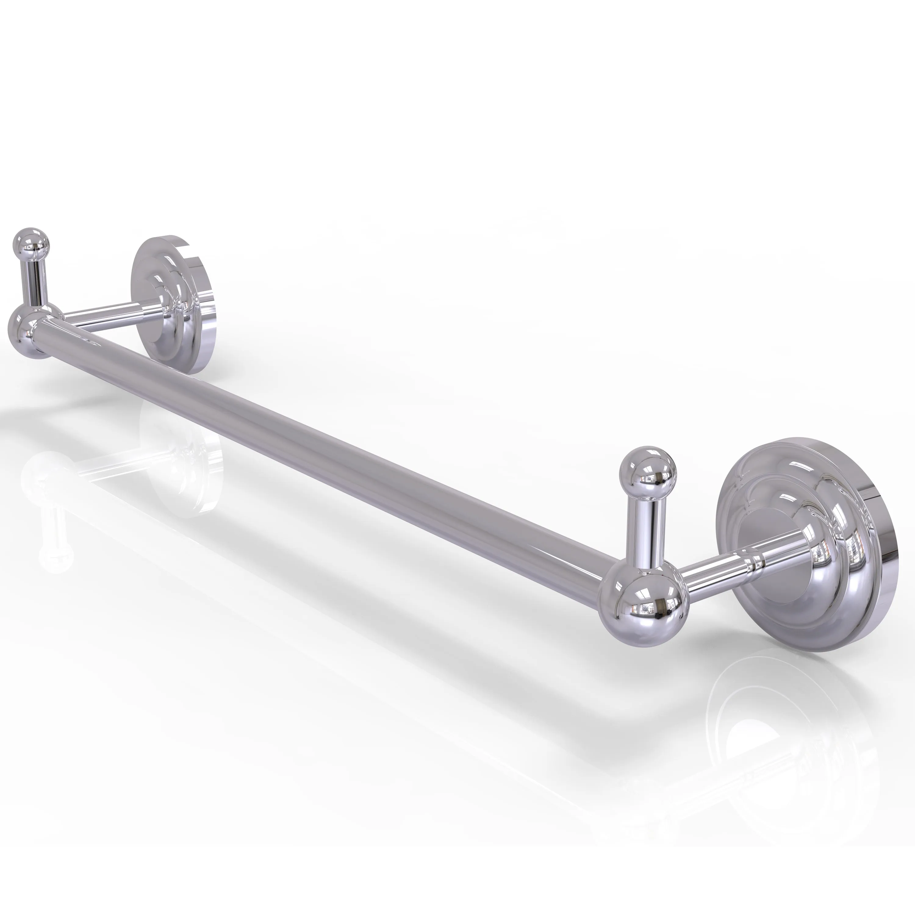 Allied Brass Prestige Que New Collection 18" Towel Bar with Integrated Hooks PQN-41-18-PEG-ABR