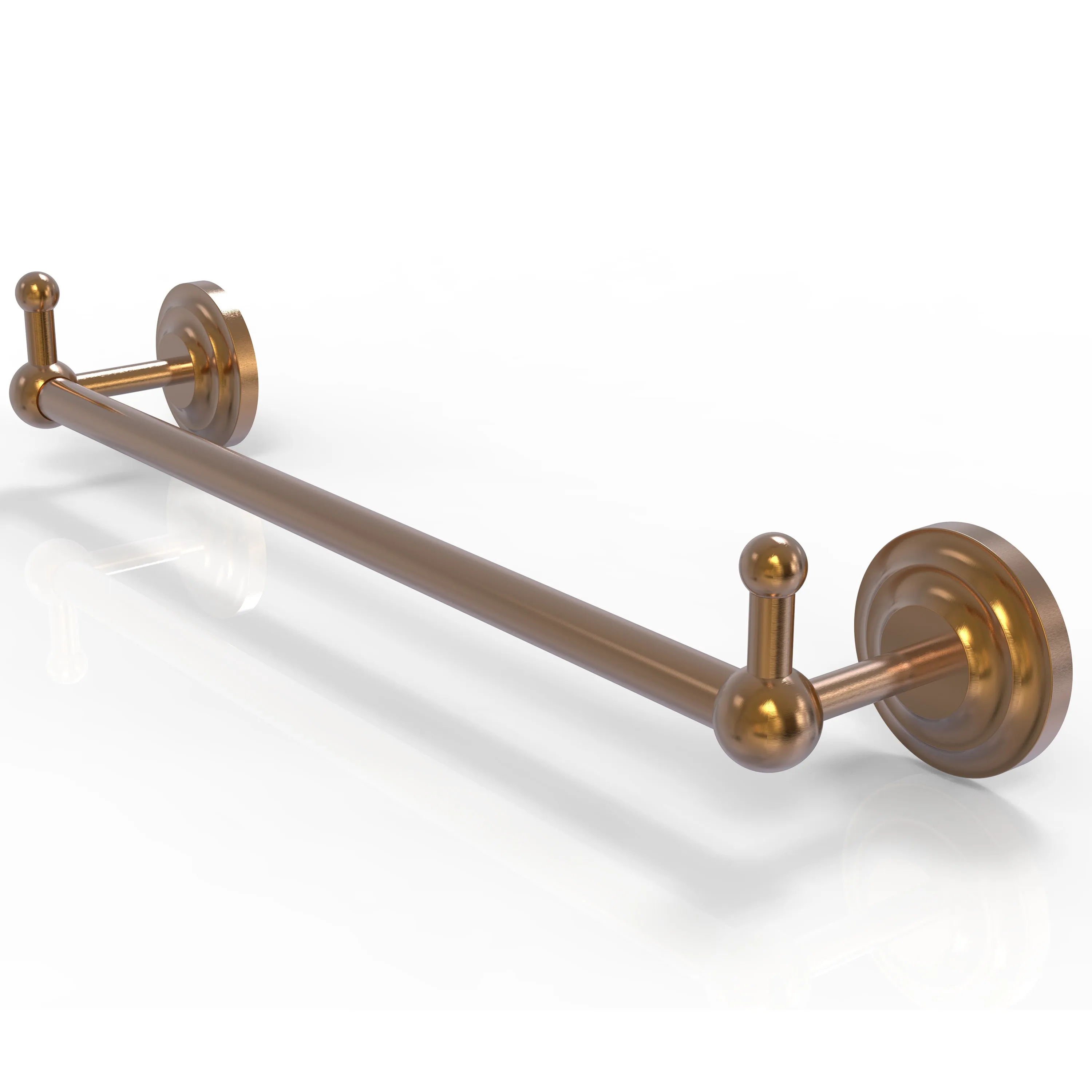 Allied Brass Prestige Que New Collection 18" Towel Bar with Integrated Hooks PQN-41-18-PEG-ABR