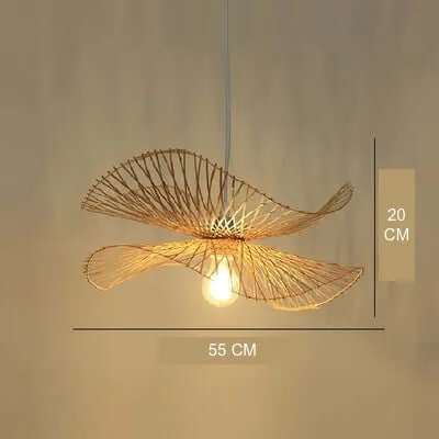 Bamboo Chandelier with Japanese Zen Art Style