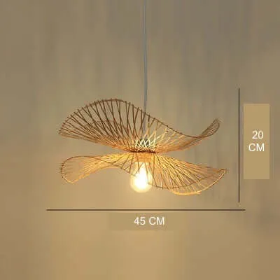 Bamboo Chandelier with Japanese Zen Art Style