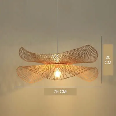 Bamboo Chandelier with Japanese Zen Art Style