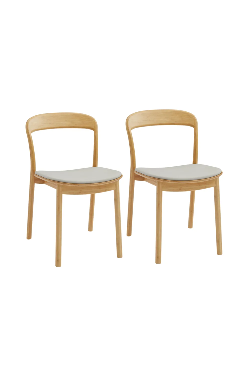 Bamboo Open-Framed Dining Chair (Set of 2) | Greenington Hanna