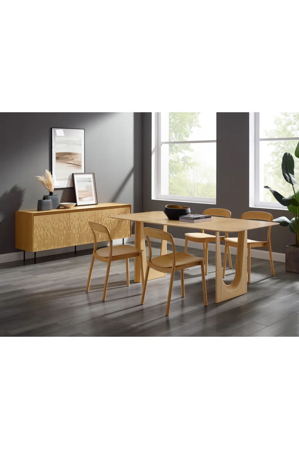 Bamboo Open-Framed Dining Chair (Set of 2) | Greenington Hanna