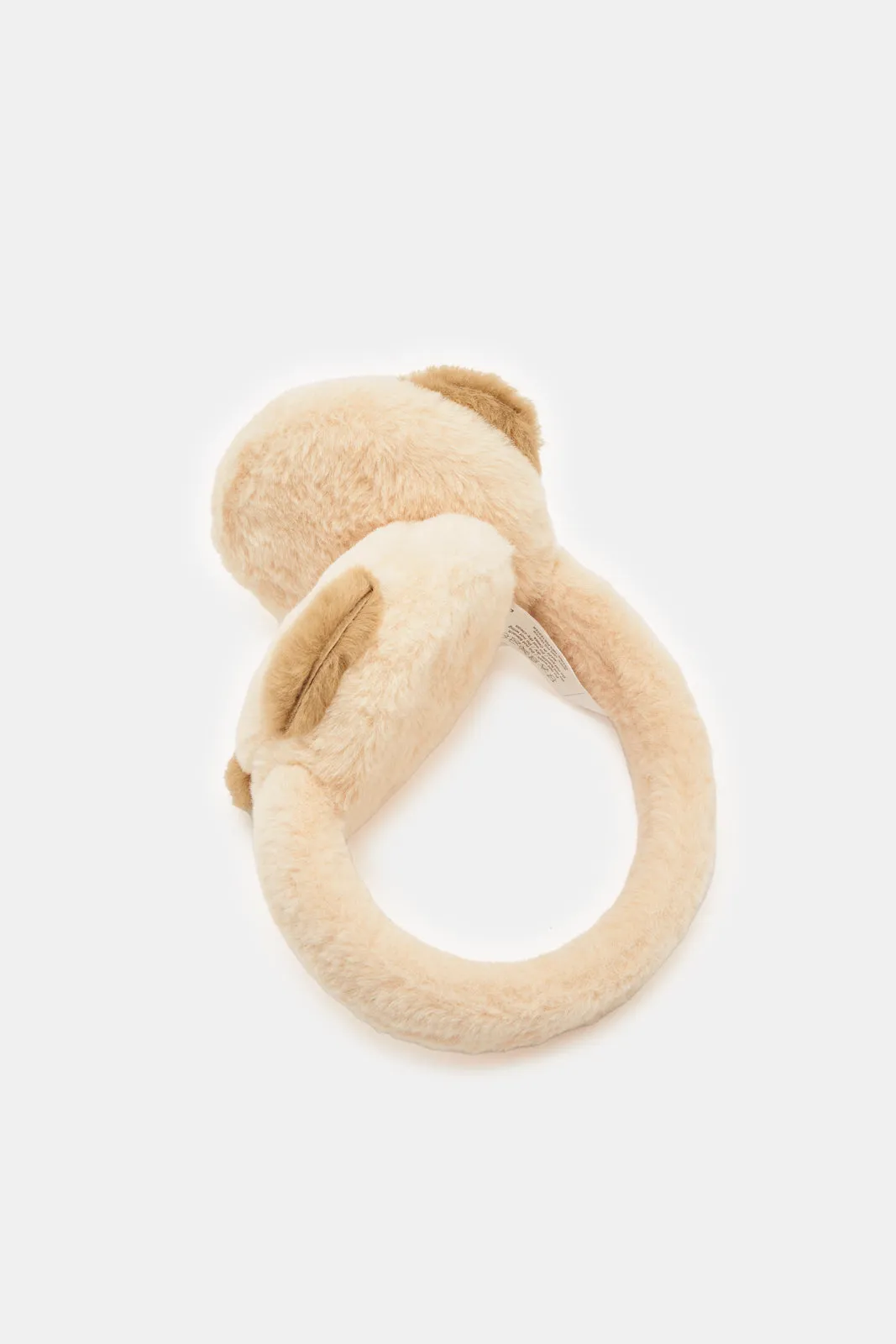 Boys Beige Embellished Earmuff