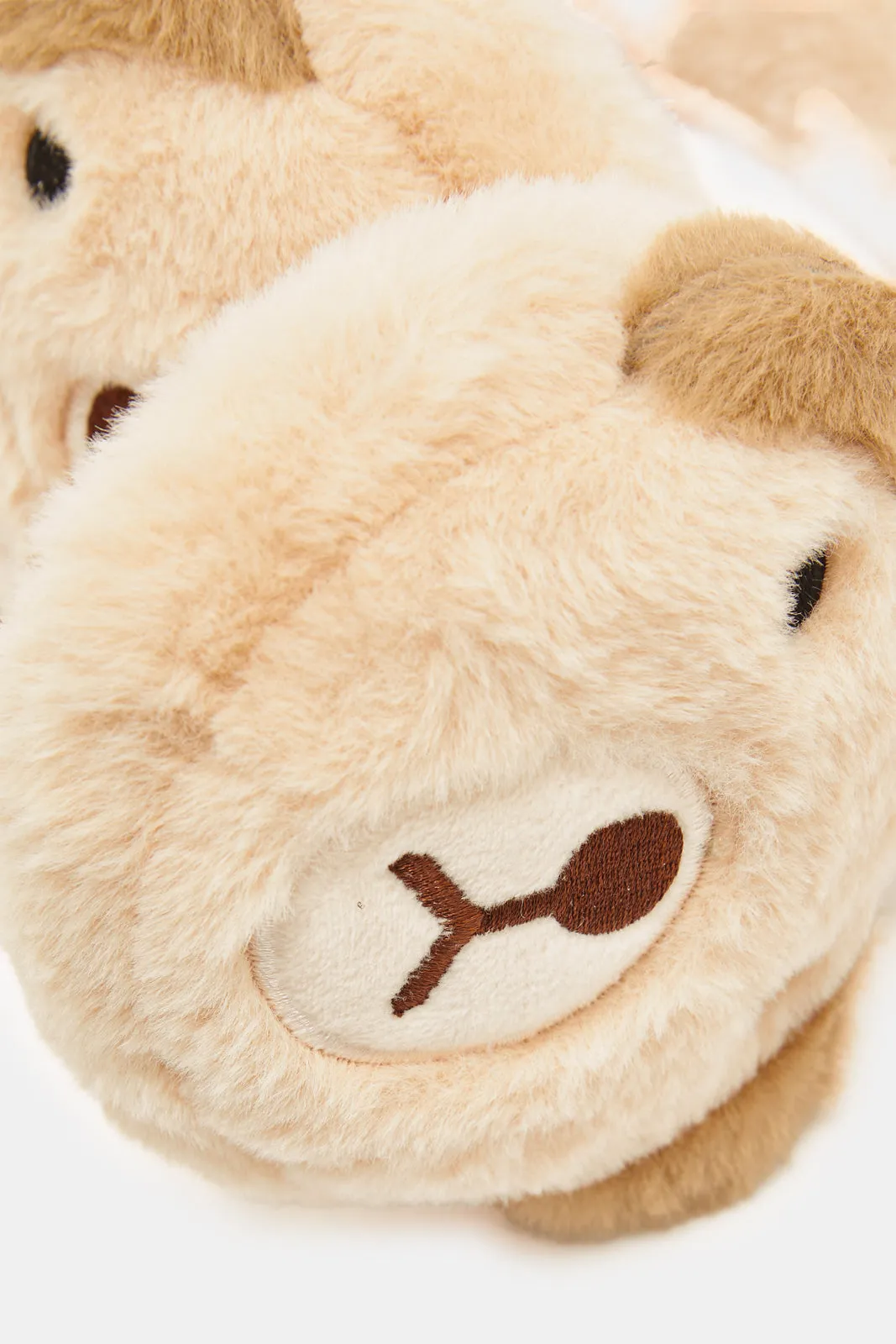 Boys Beige Embellished Earmuff