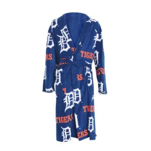 Detroit Tigers Mens Microfleece Robe in Royal