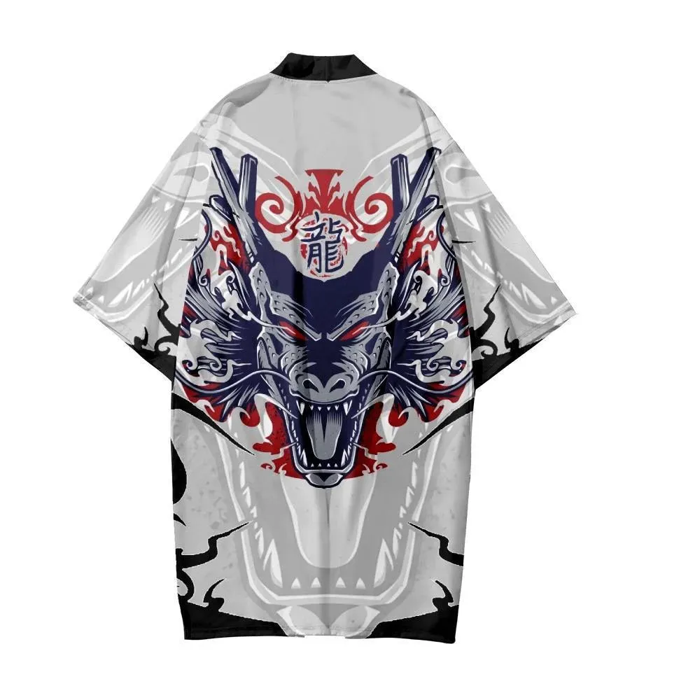 Dragon Design Kimono Robe