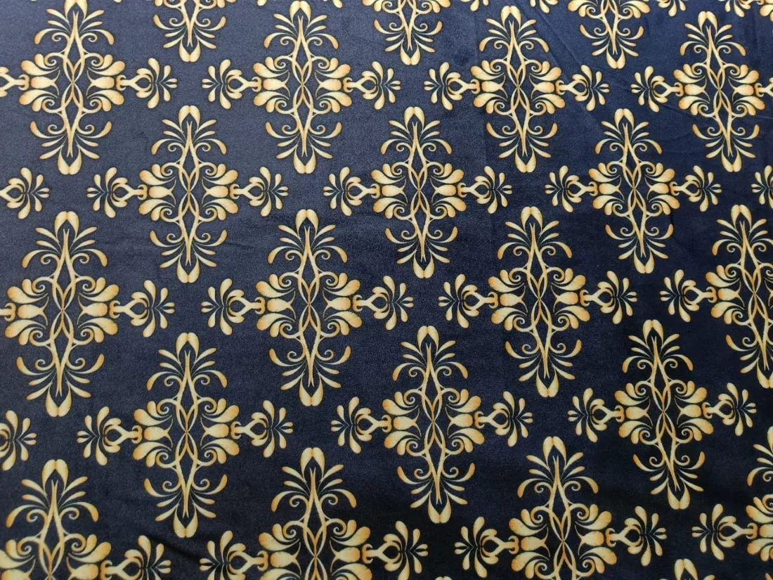 High Quality Italian printed Velvet Fabric 56" wide. available in five prints