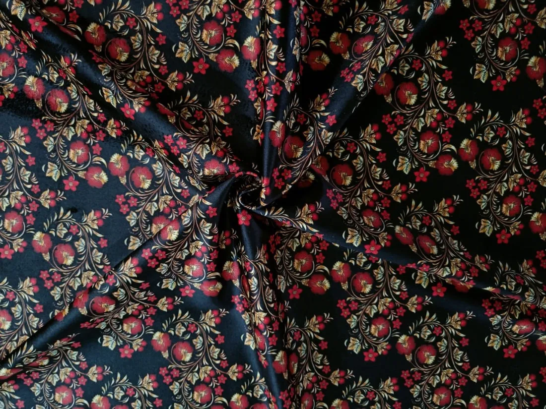 High Quality Italian printed Velvet Fabric 56" wide. available in five prints