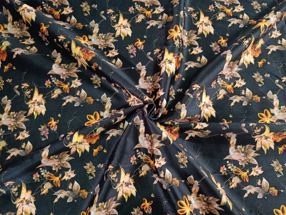 High Quality Italian printed Velvet Fabric 56" wide. available in five prints