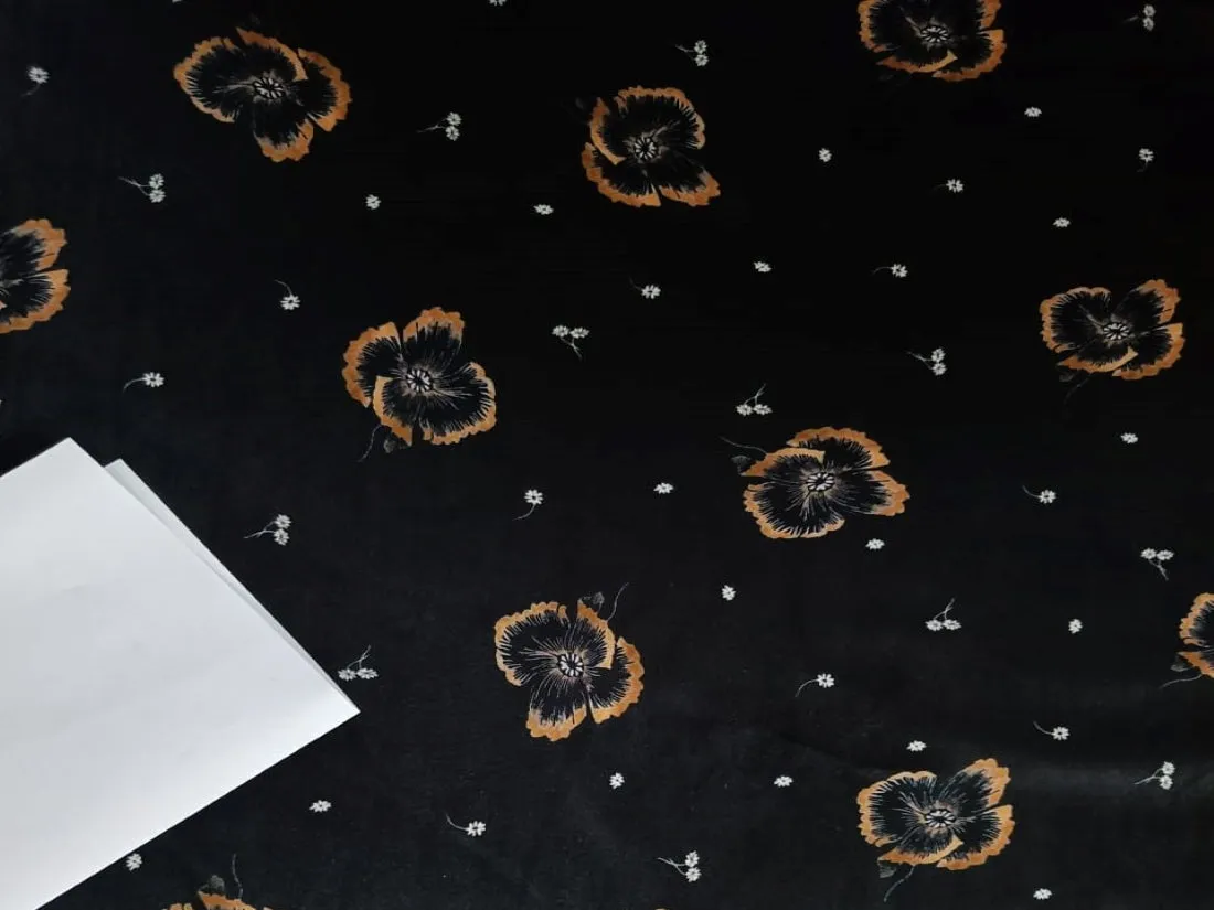 High Quality Italian printed Velvet Fabric 56" wide. available in five prints