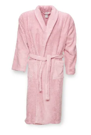 Luxury Cotton Bathrobe "Terry" in Rose Color