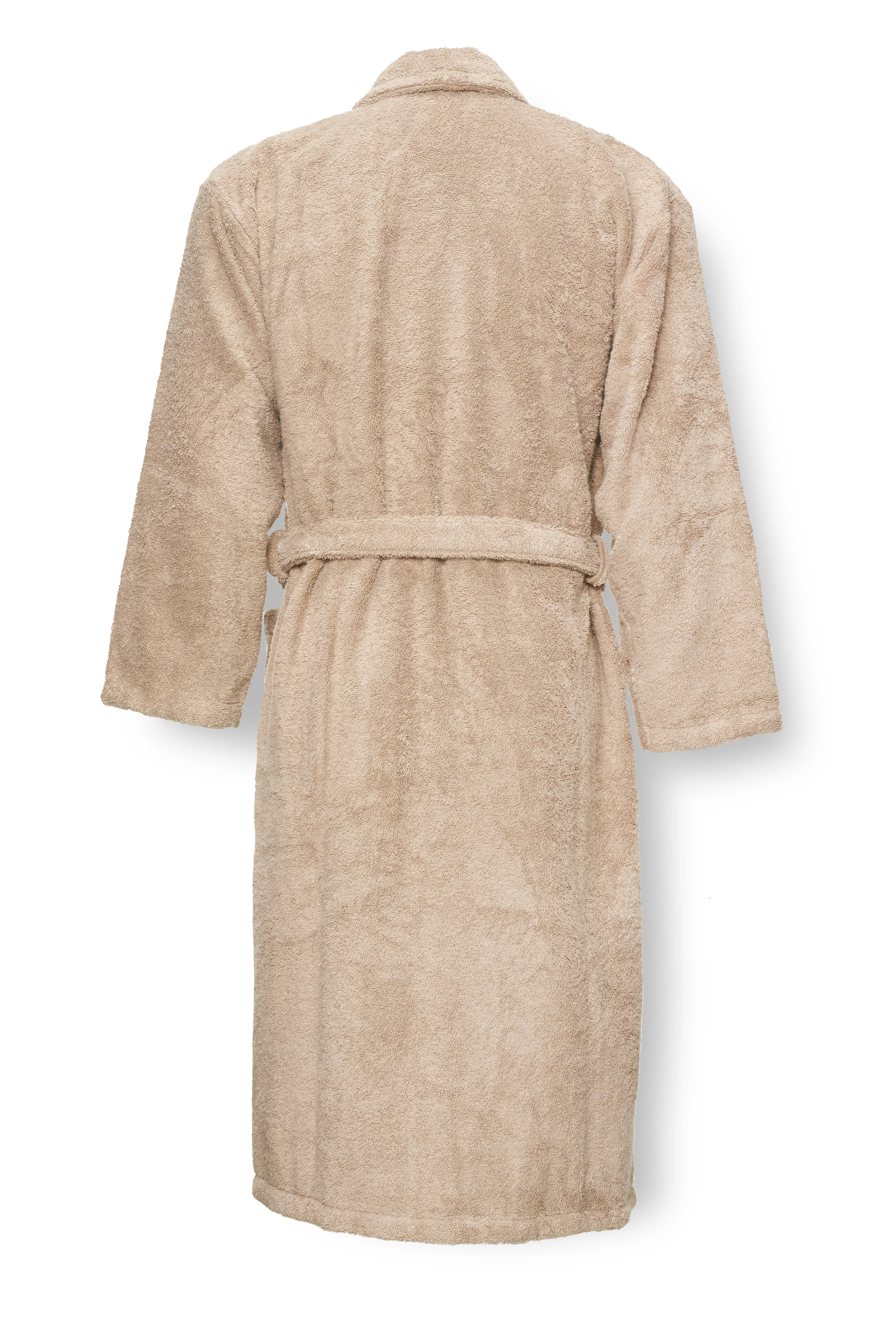 Luxury Cotton Bathrobe "Terry" in Taupe Color