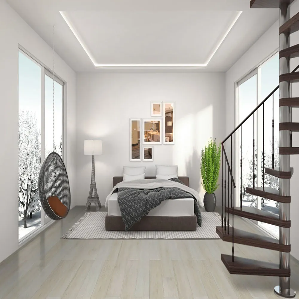 Permshield Lite Beach Beige SPC, Waterproof RigidCore/ 1.0mm IXPE pad attached/Ceramic Bead Finish - 5.2mm x 7" x 48" x 20 MIL