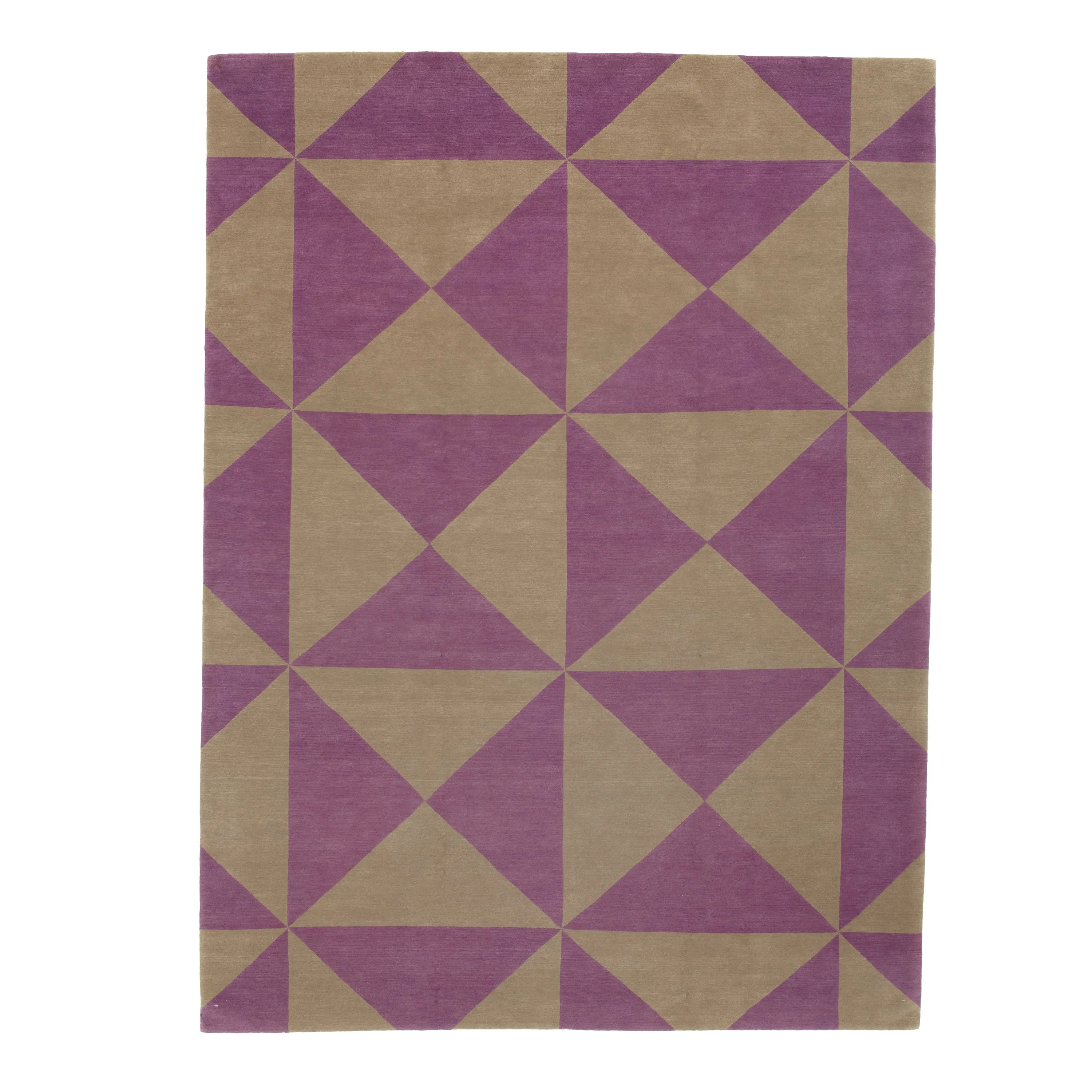 Purple Contemporary Tibetan Wool Rug - 9' x 12'