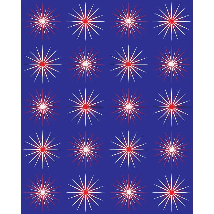 Retro Starbursts Printed Backdrop