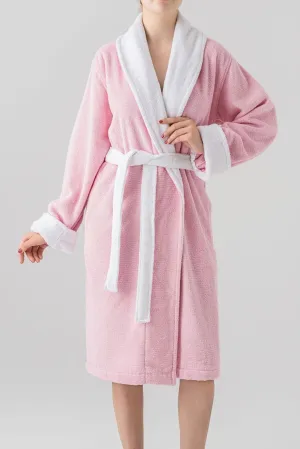 Soley Women's Pink Fame Cotton Wellsoft Bathrobe