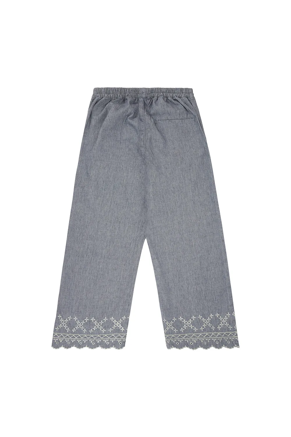 Sophie Pant in Indigo Linen