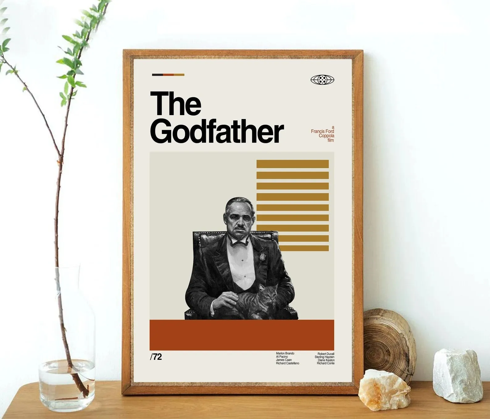 The Godfather Don Vito Corleone Minimalist Movie Poster