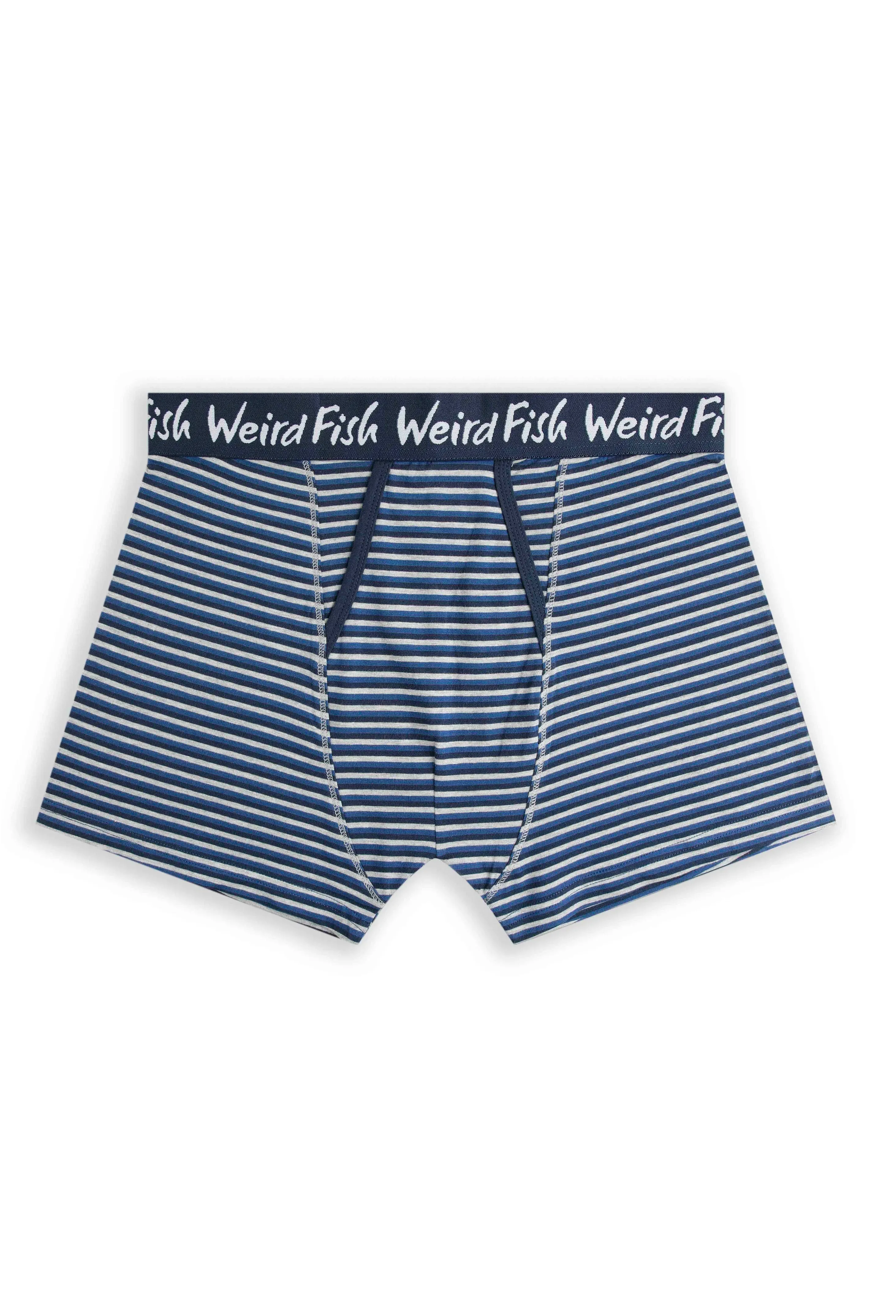 Weird Fish M Blue Ashridge Boxer Shorts (Pack of 3)