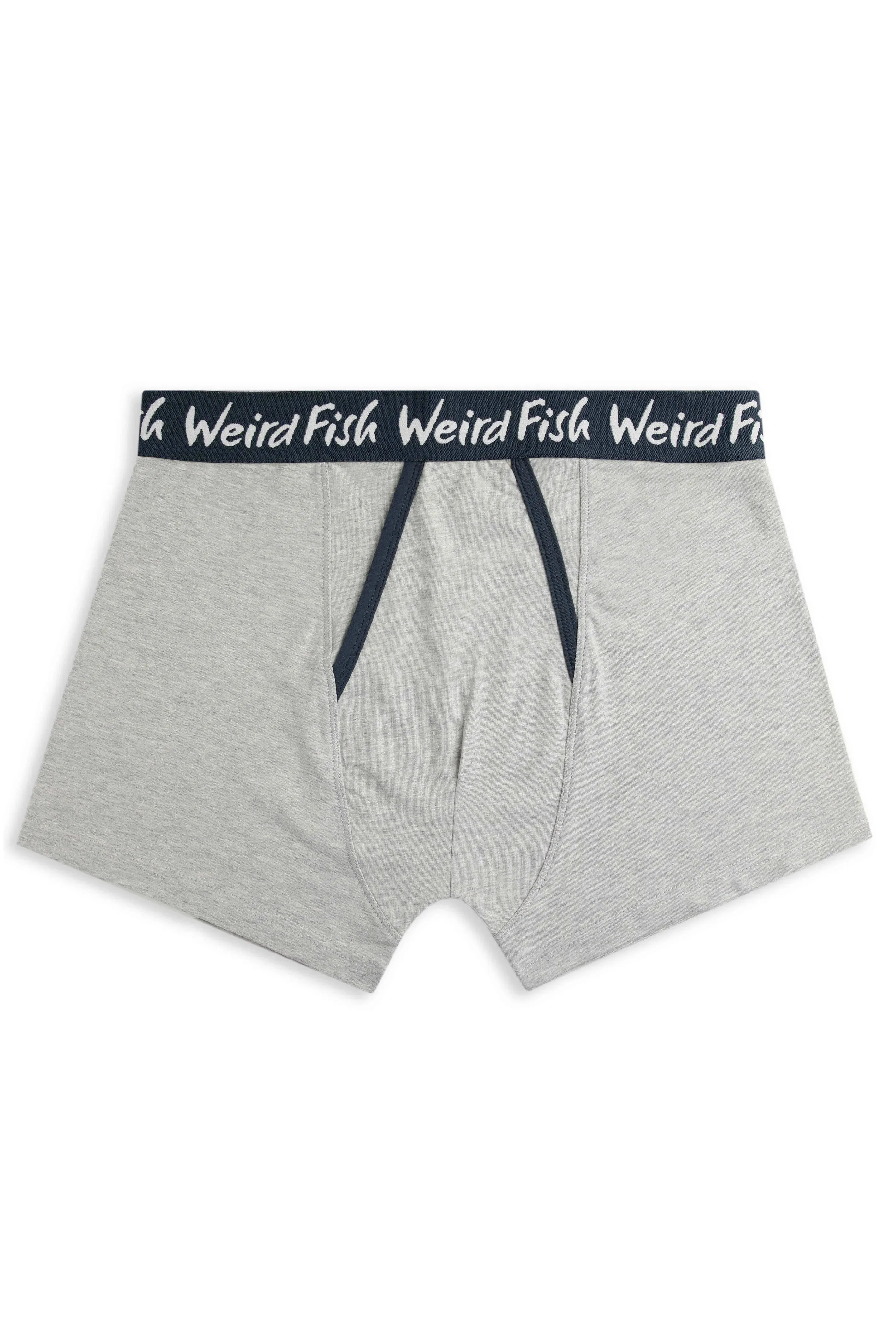 Weird Fish M Grey Ashridge Boxer Shorts (Pack of 3)